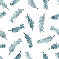 seamless pattern of blue fur 