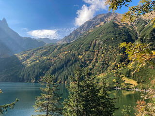 lake and mountains