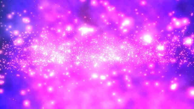 Space Universe With Stars And Galaxies reflected in water
