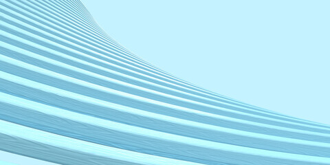 Blue cool curve wave line dynamic surface pattern template.3d render