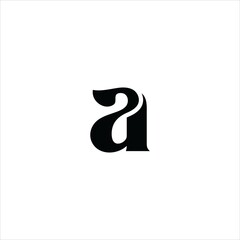 letter a logo vector template art