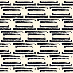 Printed roller blinds Painting and drawing lines Brick wall motif handdrawn classic geometric print. Paint brush strokes seamless pattern. Freehand grunge design background. Modern urban ornament