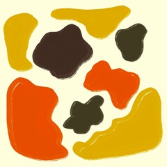 abstract shapes minimal background design illustration 