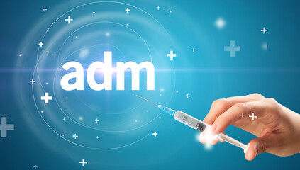 Syringe needle with virus vaccine