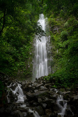 Obraz premium Two waterfalls in La Fortuna Costa Rica