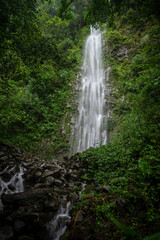 Fototapeta na wymiar Two waterfalls in La Fortuna Costa Rica