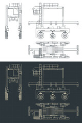 Straddle carrier blueprint