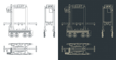 Straddle carrier drawings