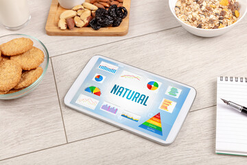 Organic food and tablet pc