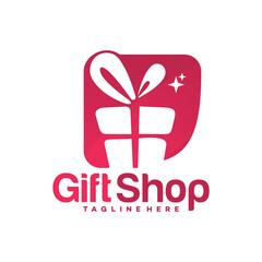 gift shop logo icon vector isolated