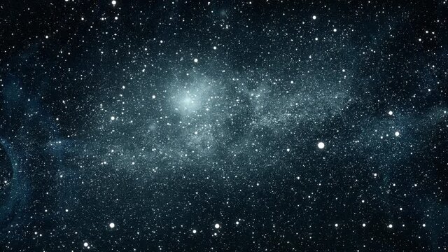 Galaxy space background camera flying through the  galaxy and nebula.
