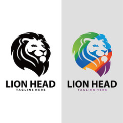 lion head logo icon