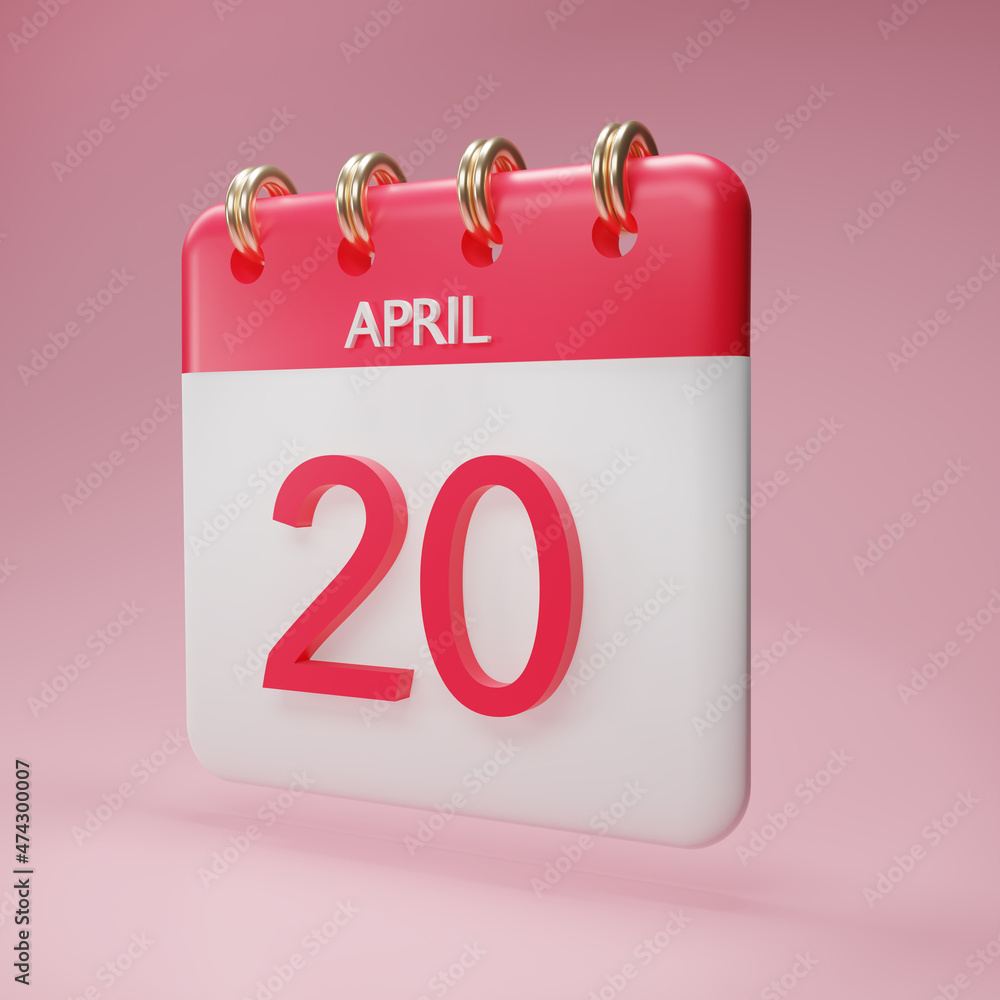 Poster minimal red calendar icon isolate on soft pink background. paper calendar icons. calendar date icon.