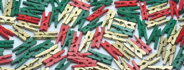 Colorful clothespins. Abstract. background. Christmas. 