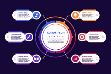 Circular Infographic Steps Business Presentation