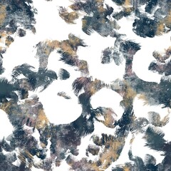 Seamless neutral and white grungy classic abstract surface pattern design for print. High quality illustration. Monochrome earth colored design with white pattern design overlay. Repeat graphic swatch