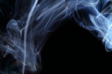 Obraz premium Smoke is collection of airborne particulates and gases emitted when a material undergoes combustion or pyrolysis