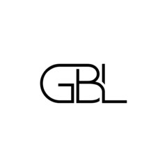 GBL Letter Initial Logo Design Template Vector Illustration