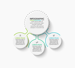 Business circle infographic timeline icons designed for abstract background template milestone element modern diagram process technology digital marketing data presentation chart Vector