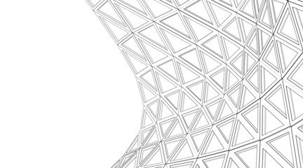 abstract architectural background 3d illustration