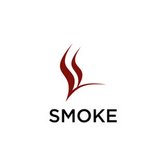 smoke fire logo design