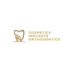dental gold logo design 