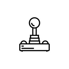 joystick vector icon. computer component icon outline style. perfect use for logo, presentation, website, and more. simple modern icon design line style