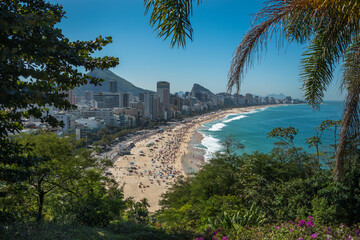 Rio de Janeiro, Rio de Janeiro, Brazil, August 2019 - view of the beautiful and famous Ipanema and...