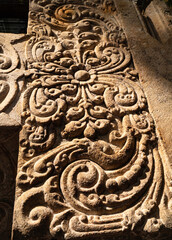 Buddha ston statues in a temple