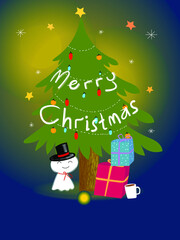 Santa Claus on Christmas days icon character vector illustration.