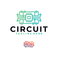 Fototapeta na wymiar circuit logo icon