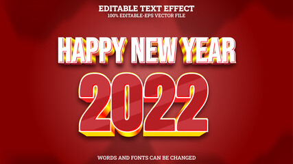 Happy New Year 2020 3D Text Effect Editable