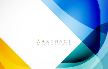 Minimal background. Abstract square shape with round corners created with wavy forms. Vector Illustration For Wallpaper, Banner, Background, Landing Page