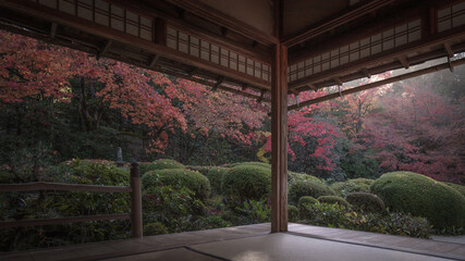 京都府 詩仙堂紅葉