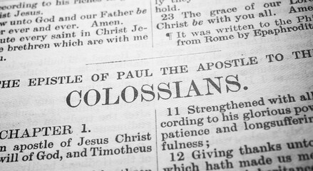 Close up of old Holy bible