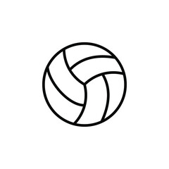 Volleyball Line Icon, Vector, Illustration, Logo Template. Suitable For Many Purposes.