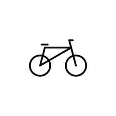 Fototapeta premium Bike, bicycle Line Icon, Vector, Illustration, Logo Template. Suitable For Many Purposes.