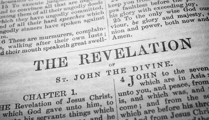 Close up of old Holy bible