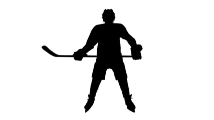 hockey player silhouette