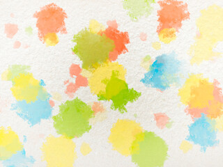 Colorful watercolor splashes for textiles or wallpaper. Rainbow  bursts   for backgrounds and textures, posters, prints and cards, fabric products, covers, etc.