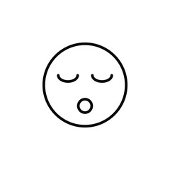 Sleep Line Icon, Vector, Illustration, Logo Template. Suitable For Many Purposes.