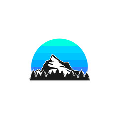 Fototapeta na wymiar mountain logo icon design template vector