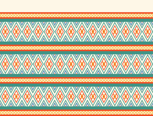 Geometric ethnic oriental pattern background. Design for texture, wrapping, clothing, batik, fabric, wallpaper and background. Pattern embroidery design.