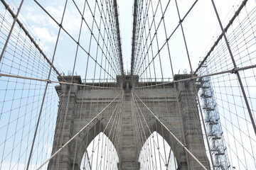 Brooklyn bridge in details