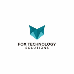 animal fox wildlife illustration vector logo graphic design