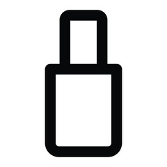 Nail polish Vector icon which is suitable for commercial work and easily modify or edit it

