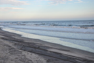 View of the beach in Atlantic City, New Jersey.