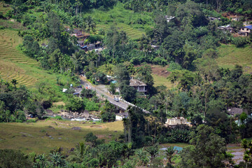 Fototapeta premium Sri Lanka, view of the years and the village