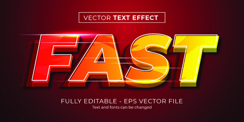 Modern fast text style effect