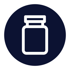 Medical Jar Vector icon which is suitable for commercial work and easily modify or edit it

